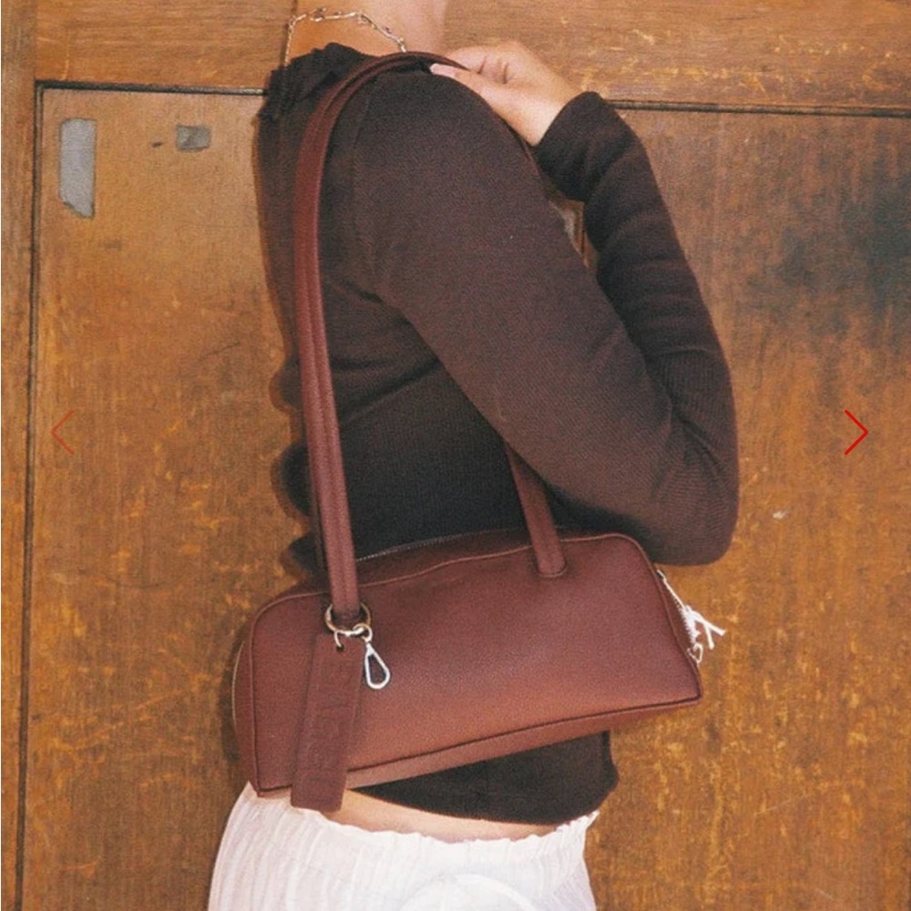 SOLD OUT Small Recycled Leather Bowler Bag